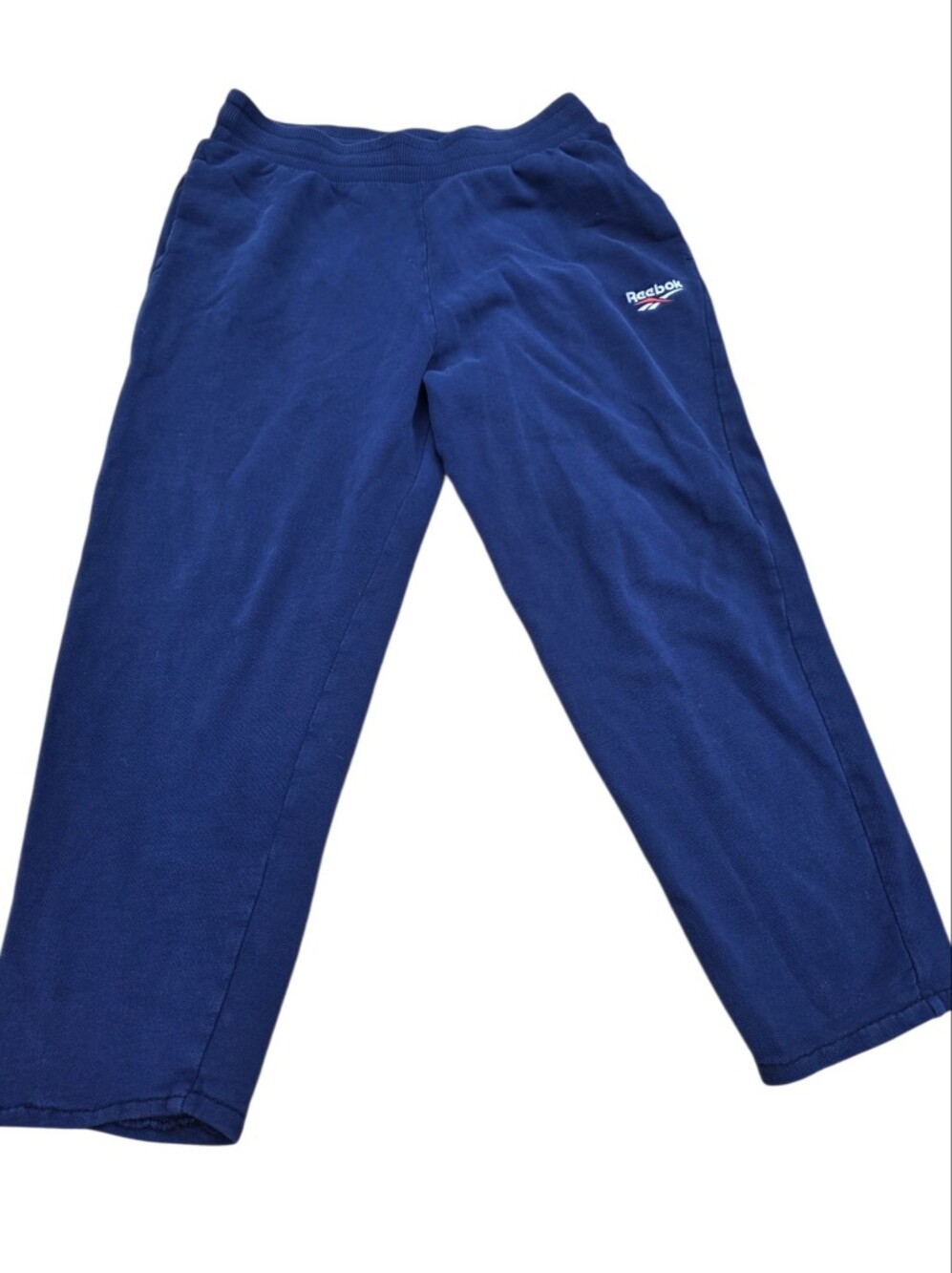 Reebok Navy Blue Jogger Sweatpants with Logo